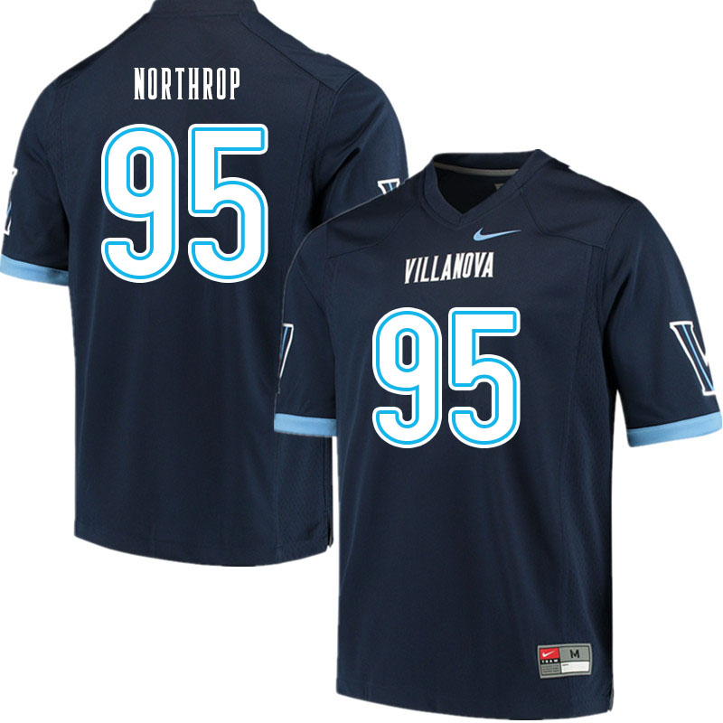 Men #95 Jake Northrop Villanova Wildcats College Football Jerseys Sale-Navy
